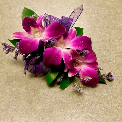 Pink & Purple Wrist Corsage